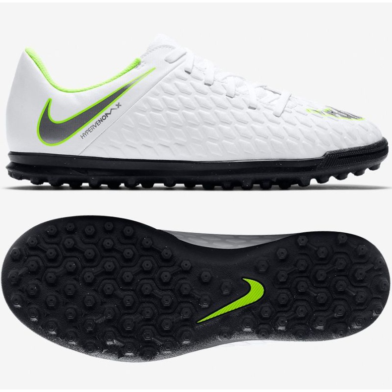 Nike Hypervenom Phantomx 3 Club Tf Jr AJ3790-107 Fußballschuhe mehrfarbig weiß 1