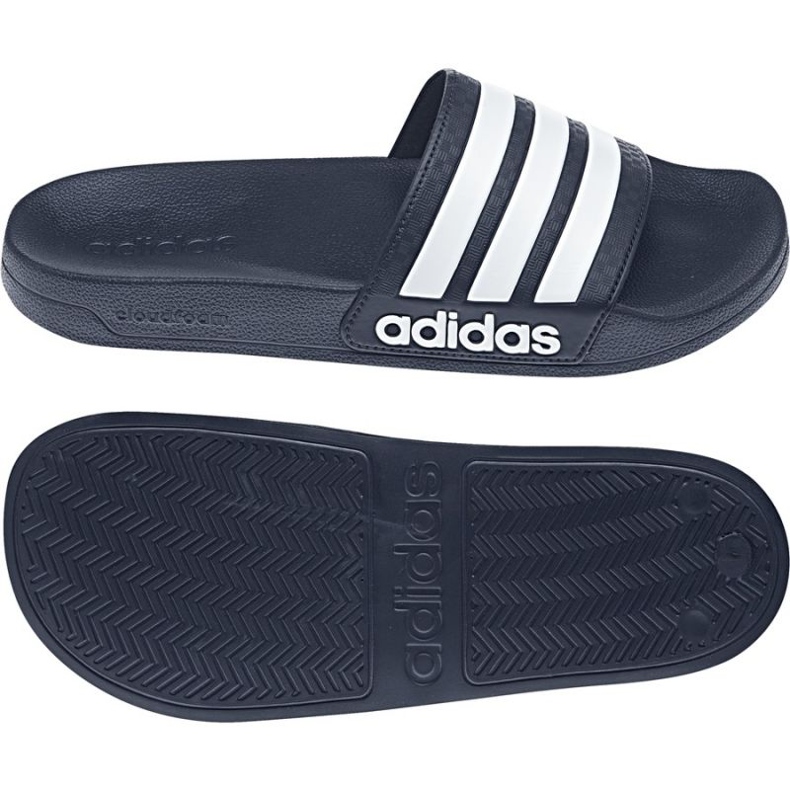 Adidas Adilette Shower AQ1703 Hausschuhe weiß navy blau 1