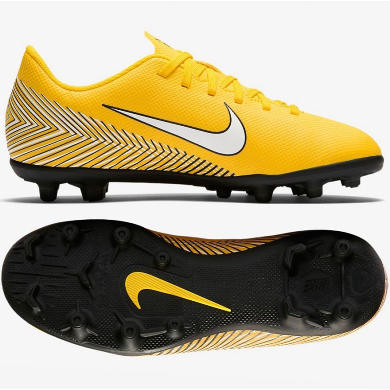 Nike Mercurial Vapor 12 Club Neymar Mg Jr AO9472-710 Fußballschuhe mehrfarbig gelb 1