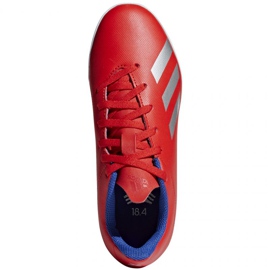 Adidas X 18.4 Tf Jr BB9417 Fußballschuhe orangen und rottöne rot 1