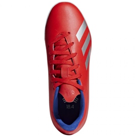 Adidas X 18.4 Tf Jr BB9417 Fußballschuhe rot orangen und rottöne 1
