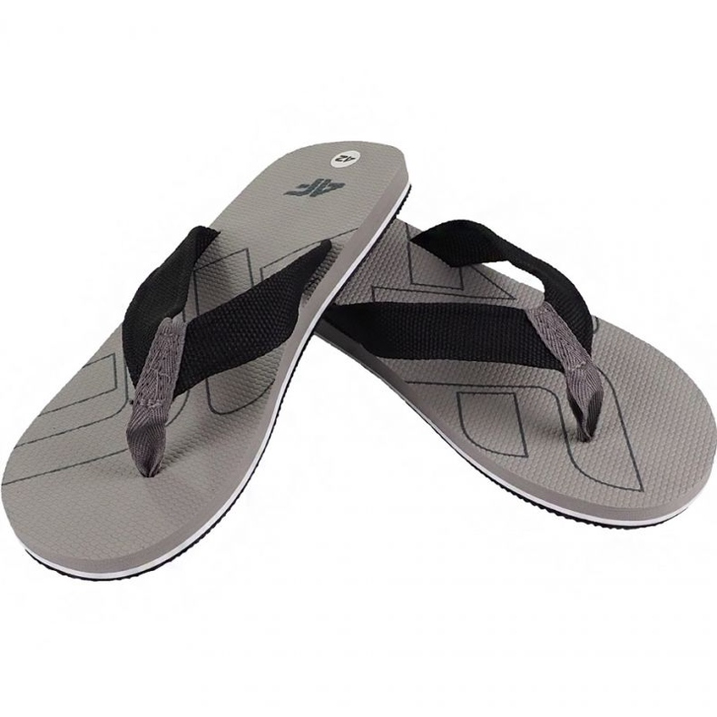 Hausschuhe 4F M H4L19 KLM003 83S beige schwarz braun 1