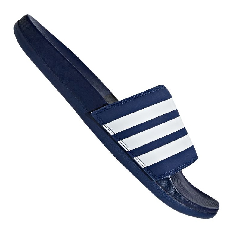 Adidas Adilette Comfort M B42114 Hausschuhe weiß navy blau 2