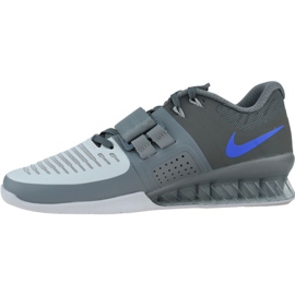 Nike Romaleos 3 Gewichtheben M 852933-001 Schuh blau grau 1