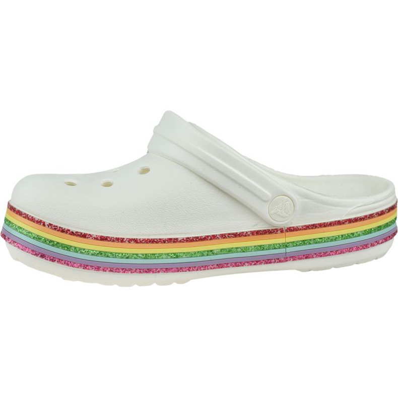Crocs Rainbow Glitzer Clog 206151-100 weiß 1