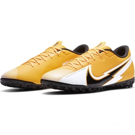 Nike Mercurial Vapor 13 Academy Tf M AT7996 801 Fußballschuh schwarz, orange, gelb gelb 1