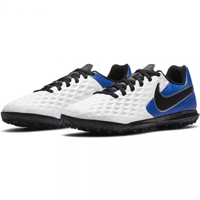 Nike Tiempo Legend 8 Club Tf Jr AT5883 104 Fußballschuhe schwarz, blau, weiß weiß 1