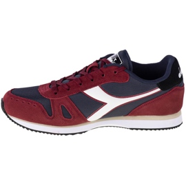 Schuhe Diadora Simple Run M 101-173745-01-C8913 weiß rot marineblau 1