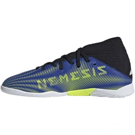 Hallenschuhe adidas Nemeziz 3 In Jr FY0818 schwarz, königlich blau 1