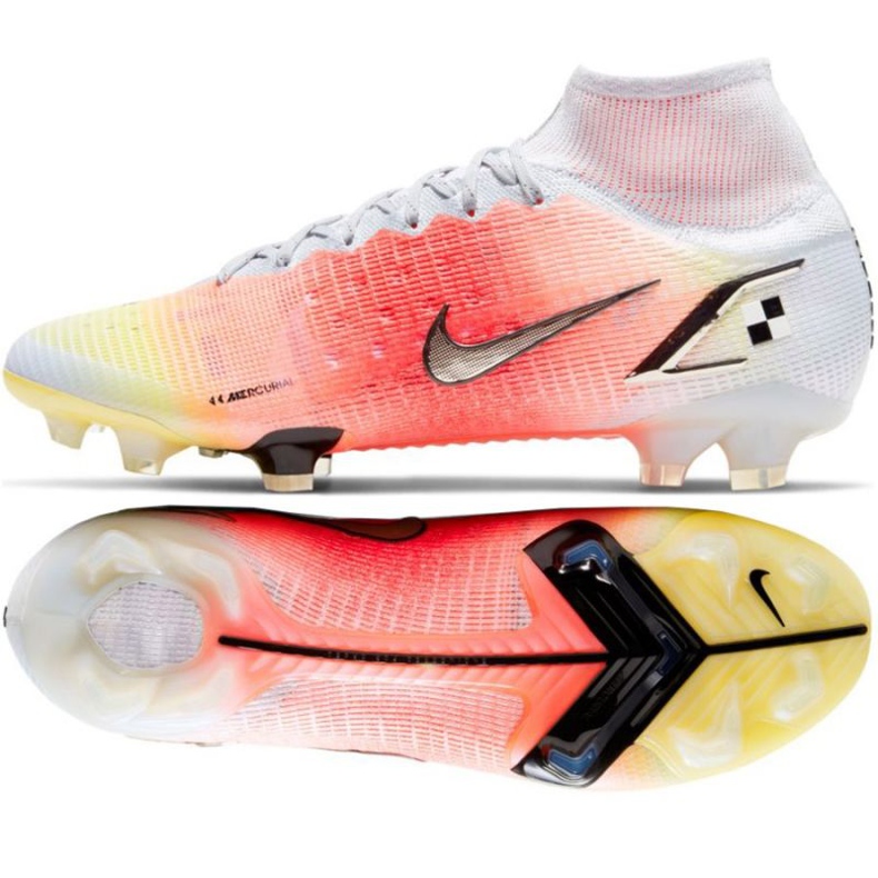 Nike Mercurial Superfly 8 Elite Mds Fg M CV0959 108 Fußballschuhe rot, weiß, orange orangen und rottöne 1