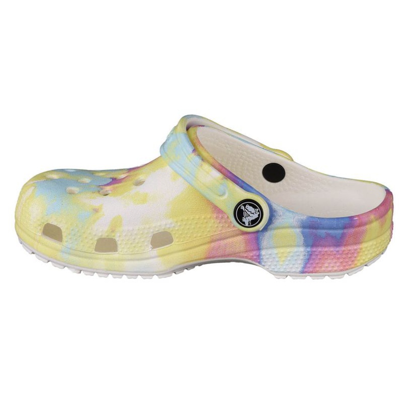 Crocs Classic Tie-Dye Graphic K Clog Jr 205451-94S mehrfarbig gelb 1