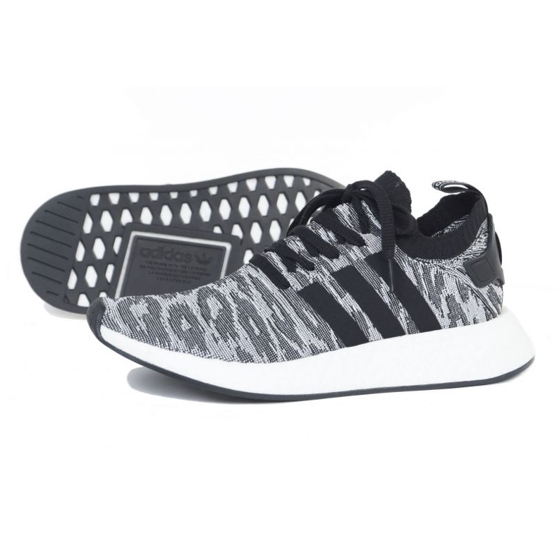Schuhe adidas NMD_R2 Pk M BY9409 schwarz grau 1