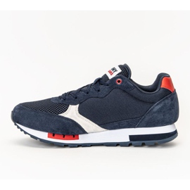 Schuhe Tommy Hilfiger Jeans Retro Runner Mix M EM0EM00699-C87 weiß marineblau 1
