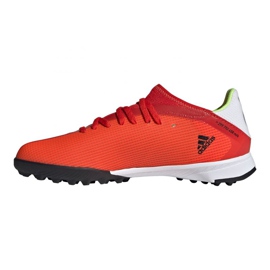 Adidas X Speedflow.3 Tf Jr FY3321 Fußballschuhe mehrfarbig orangen und rottöne 1