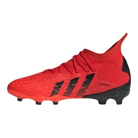 Adidas Predator Freak.3 Fg Jr FY6282 Fußballschuhe rot orangen und rottöne 1