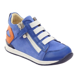 Blaue Bartuś 181 Sliderschuhe orange weiß 1