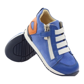 Blaue Bartuś 181 Sliderschuhe orange weiß 3