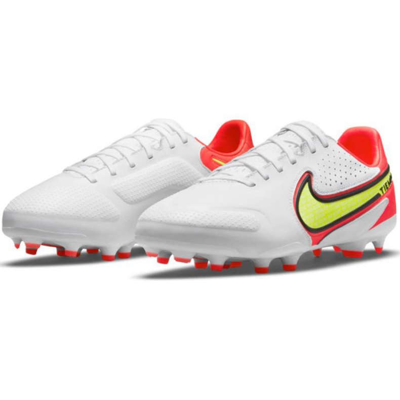 Nike Legend 9 Pro Fg Jr DA1335 176 Fußballschuhe weiß rot weiß 1