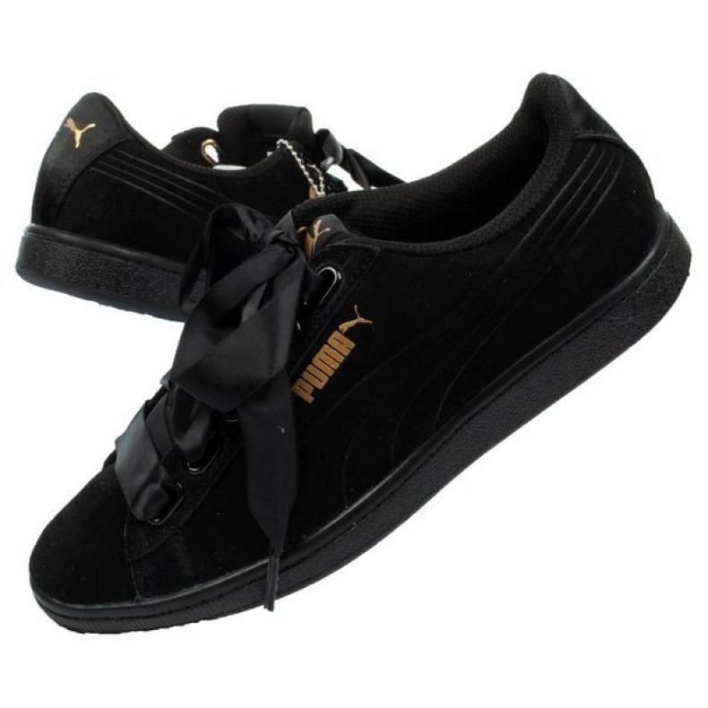 Puma Vikky Schleife SW 366416 01 schwarz golden 1