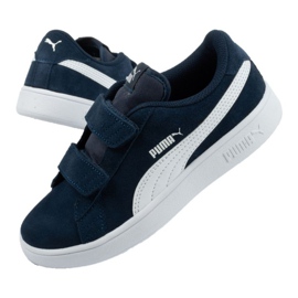 Puma Smash v2 Jr 365177 02 schwarz navy blau 1
