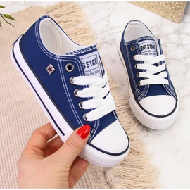 Big Star Jr. FF374202 marineblaue Schuhe weiß 1