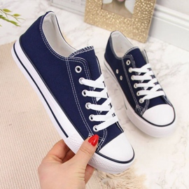 Atletico W ATC266B marineblau niedrige Turnschuhe weiß 1