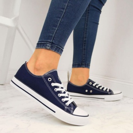 Atletico W ATC266B marineblau niedrige Turnschuhe weiß 2