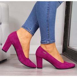Pumps auf der Post von Monique W AN866H fuchsia weiß rosa 2
