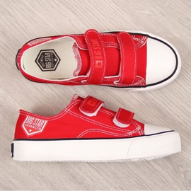 Niedriger Sneaker mit Klettverschluss Big Star Jr. FF374063 rot braun 1