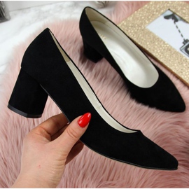 Pumps am Juma W CIT2711D Wildleder Säule schwarz 1