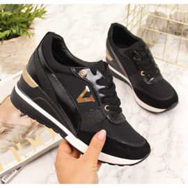 Keil Turnschuhe Potocki W WM747A schwarz golden 1