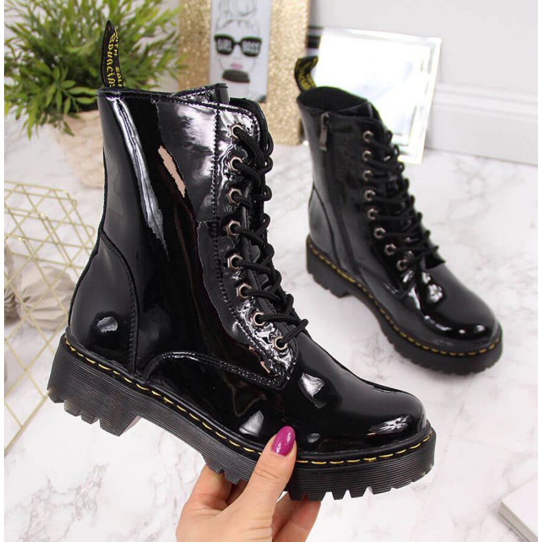 Filippo Lackleder Clogs W PAW80B schwarz 1