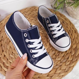 Niedrige Turnschuhe Atletico Jr ATC388B Marineblau weiß navy blau 1