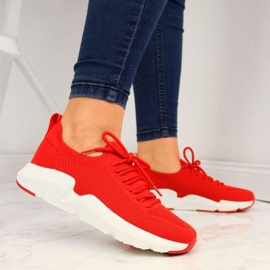 Turnschuhe Big Star W DD274580 rot weiß 2