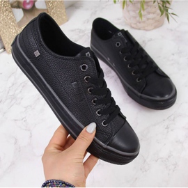 Low-Top-Sneaker mit Öko-Leder Big Star II274002 W schwarz 1