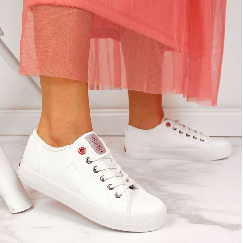 Low-Top-Sneaker mit Öko-Leder Cross Jeans W II2R4004C weiß 2