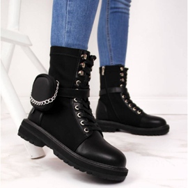 Lederstiefel mit Tasche Goe W II2N4024 schwarz 2