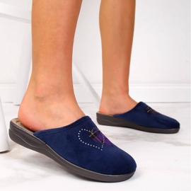 Hausschuhe Inblu W ARC1 marineblau 2