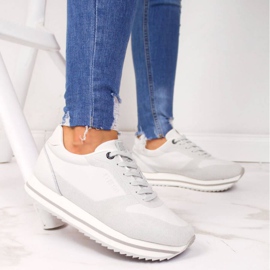 Schuhe auf der Plattform Big Star W II274216 weiß 2