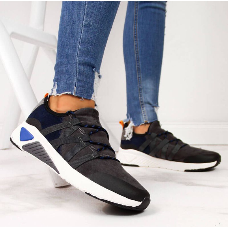 Graue Big Star W II274309 Lederschuhe 2