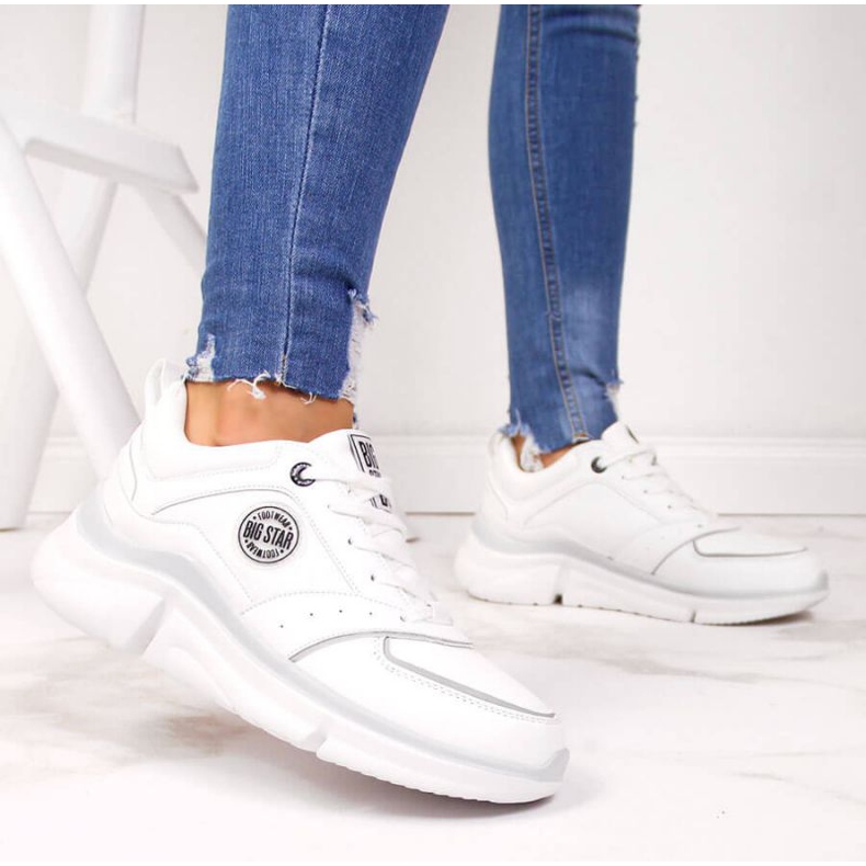 Sportschuhe auf der Plattform Big Star W II274314 weiß 2