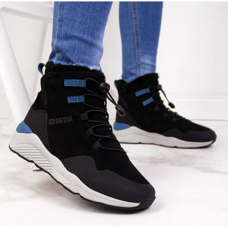 Schwarze isolierte Schneestiefel Big Star W II274261 2