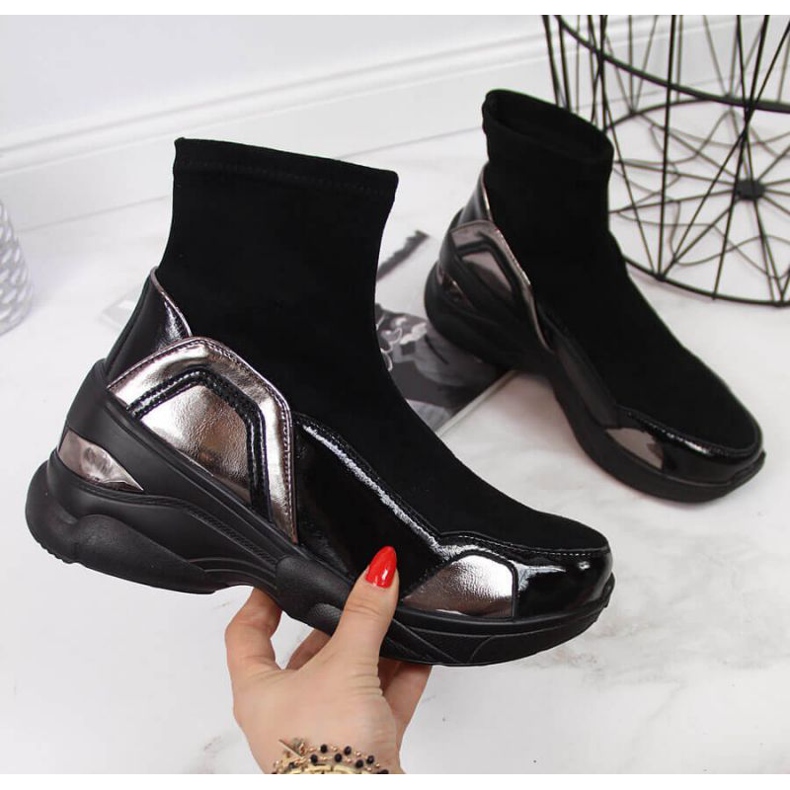 Schwarze Keilschuhe von T.Sokolski W SCA140 1