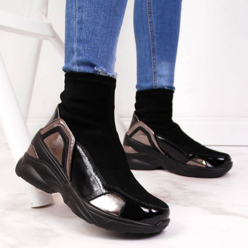 Schwarze Keilschuhe von T.Sokolski W SCA140 2