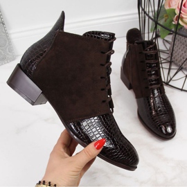 Schlangenlederstiefel Potocki W WOL33B braun 1