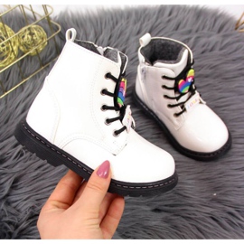 Warme Mädchenstiefel Jr EVE318B weiß 1