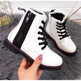 Isolierte Lackstiefel Jr EVE327B weiß 1