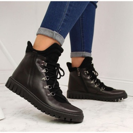 Lederstiefel isoliert Dolce Pietro W P49 schwarz 2