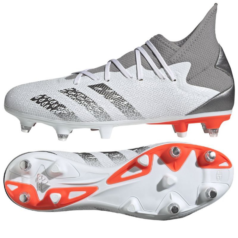 Adidas Predator Freak.3 Sg M FY6306 Fußballschuhe weiß grau 1