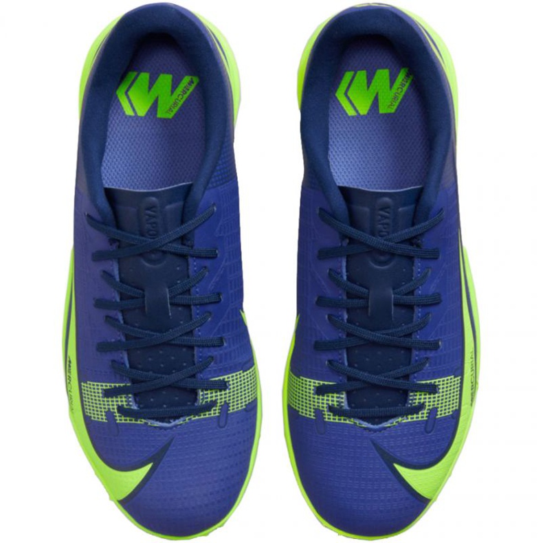 Nike Mercurial Vapor 14 Academy Tf Jr CV0822 474 Fußballschuhe blau grün blau 1